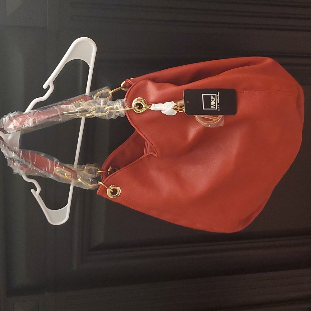 Red MKF Mia K. Collection Hobo Shoulder Bag